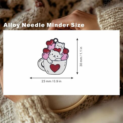 2 Pieces Fun Cat Needle Minder，Magnetic Pin Holder for Cross Stitch, Sewing, Embroidery and Needlework Accessories (Cat Claw) in Saudi Arabia