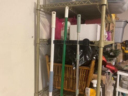 MUTUACTOR Magnetic Broom Holder,Anti-broken Broom and Mop Tool Holder,2PCS Adjustable Magnet Holder Broom Mop Clip with 360 Swivel Rack for Hanging in Metal Door Refrigerators Washer Machine in Saudi Arabia