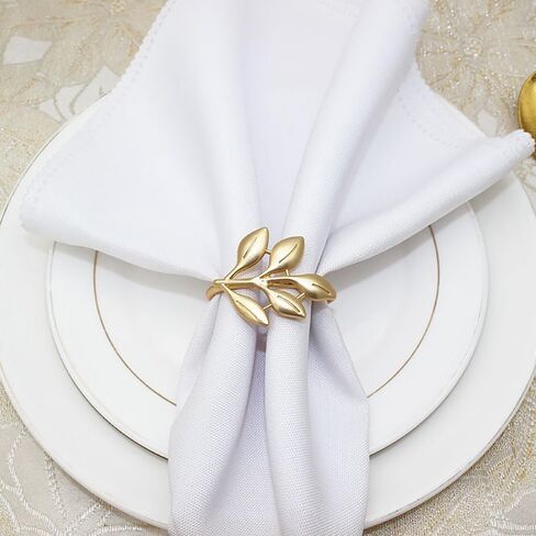 14K Gold Napkin Rings Set of 12,Metal Gold Napkins Rings Holder Buckles for Thanksgiving Christmas Napkin Rings for Wedding,Banquet,Party Dinner Table Decor in Saudi Arabia
