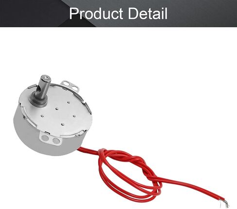 Fielect Synchronous Motor AC 12V 5-6RPM Turntable Motor CW/CCW Direction 4W TYC-50 Double Flat Tapping Shaft in Saudi Arabia