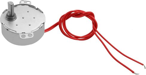 Fielect Synchronous Motor AC 12V 5-6RPM Turntable Motor CW/CCW Direction 4W TYC-50 Double Flat Tapping Shaft in Saudi Arabia