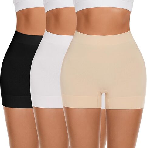 FRESBEIT Slip Shorts for Women Under Dress,Boyshorts Panties Anti Chafing Boyshorts Smooth Shapewear Shorts in Saudi Arabia