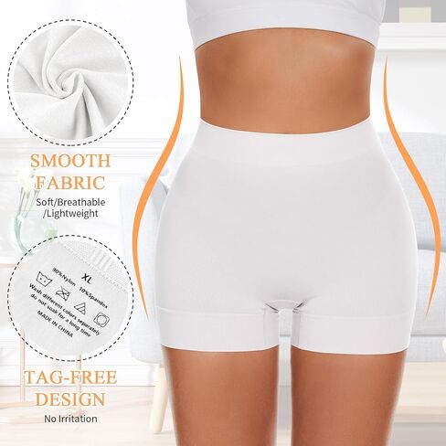 FRESBEIT Slip Shorts for Women Under Dress,Boyshorts Panties Anti Chafing Boyshorts Smooth Shapewear Shorts in Saudi Arabia