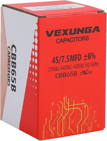 AC Capacitor 55+5 uF 55/5 MFD 370 or 440 or 450 VAC CBB65B Dual Run Start Capacitors for Air Conditioner Compacitor Motor or Compressor Fan or Condenser Straight Cool in Saudi Arabia