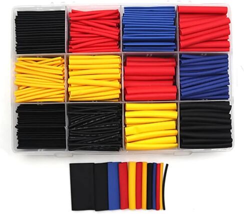 Electrical Shrink Tubing Kit Heatshrink with Box 2:1 Shrink Tubing Wire Shrink Wrap Cable Wire Kit (1, 140PCS) in Saudi Arabia