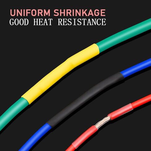 Electrical Shrink Tubing Kit Heatshrink with Box 2:1 Shrink Tubing Wire Shrink Wrap Cable Wire Kit (1, 140PCS) in Saudi Arabia