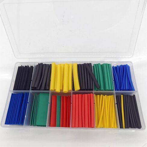 Electrical Shrink Tubing Kit Heatshrink with Box 2:1 Shrink Tubing Wire Shrink Wrap Cable Wire Kit (1, 140PCS) in Saudi Arabia