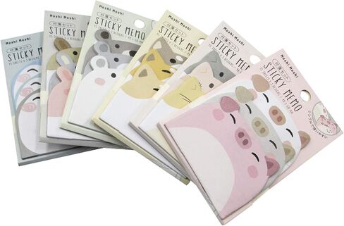 mingseecess 6 حزم لطيف حيوان كرتون ملاحظات لزجة لزجة مجموعات وسادة المذكرة للزواج الذاتي لمحبي الحيوانات الأليفة النساء الفتيات in Kuwait