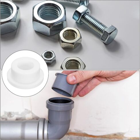 Meccanixity High Temp Silicone Plug Mount DIA 17mm/0.67 بوصة T على شكل م مقابس ثقب من المطاط على شكل طلاء للطلاء المسحوق مقابس الختم مقاومة للماء الحزمة البيضاء من 6 in Saudi Arabia