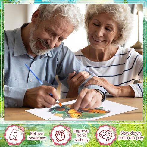 Trandraft 24 Pcs Dementia Products for Elderly Alzheimers Activities for Adults Seniors Reusable Water Painting Toys with 1 Painting Brush Water Doodle Coloring Drawing Gifts Set (PET) in Kuwait