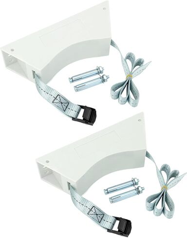 QWORK Propane Tank Bracket, 2 Pack 4"-12" Gas Cylinder Bracket Wall Mount Bracket with Screw, for 1 Cylinder (Blue) in Saudi Arabia
