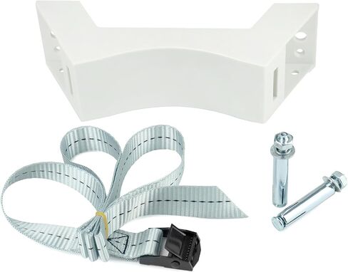 QWORK Propane Tank Bracket, 2 Pack 4"-12" Gas Cylinder Bracket Wall Mount Bracket with Screw, for 1 Cylinder (Blue) in Saudi Arabia