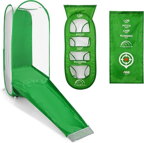 PGM Golf Practice Net - Backyard Golf Nets for Driving with 4 Targets (Lob, Pitch, Chip, Running), Chipping & Swing Trainer for Indoor/Outdoor Use, Golf Accessories & Gifts in Kuwait