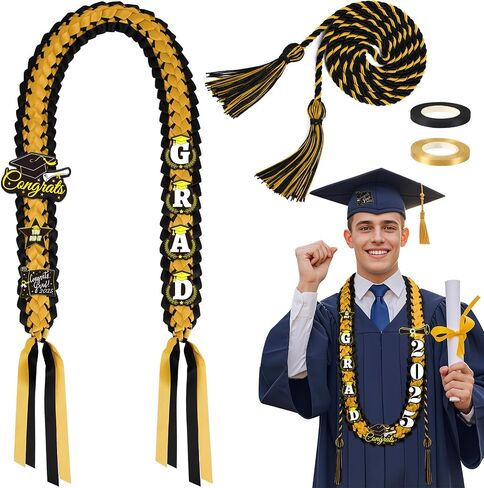 Juntbrushs Graduation Leis Class of 2025 Decorations for Grad Cermony Gifture Higds Supplies Supplies in Saudi Arabia