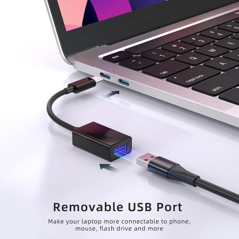 USB C to USB 3.0 Adapter [2 Pack], USB C Male to USB Female OTG Cable Thunderbolt3 to USB Adapter Compatible with MacBook Pro/Air, iPhone 16 Pro Max/16 Plus/16/15, Galaxy S24/S23/S22/S21 in Saudi Arabia