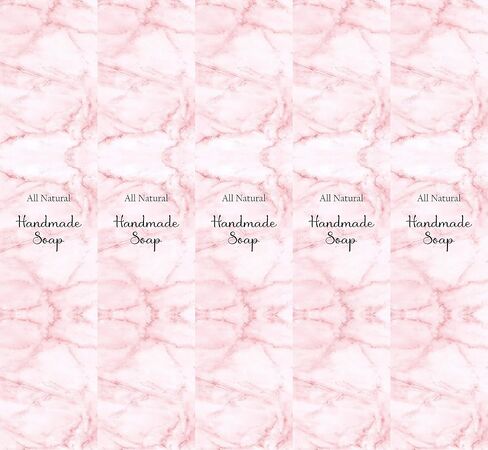Wrap Paper Tape for Homemade Soap Bar Handmade Products 50pcs Set (H2 Pink Marble) in Kuwait