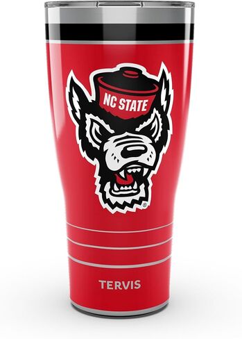 Tervis Traveler NC State Wolfpack - MVP Triple Walled Insulated Tumbler Travel Cup Keeps Drinks Cold & Hot, 20oz, Stainless Steel in Saudi Arabia