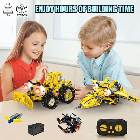 Yerloa 673PCS Robot Toys for 8-12 Year Old Boys Gift, 5 in 1 Robotics for Kids 8-13, App & Remote Control Robot Building Set, STEM Toys for Boys Age 8-14, Science Kit Birthday Gift for 8 9 10 11 12+ in Kuwait