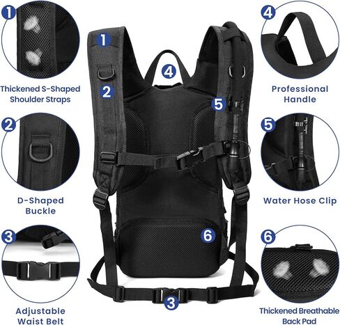 1050D Tactical Hydration Backpack with 3L Water Bladder, Military Molle Water Backpack for Men & Women, Hydration Pack for Hiking, Biking, Running, Climbing, Daily Use in Saudi Arabia