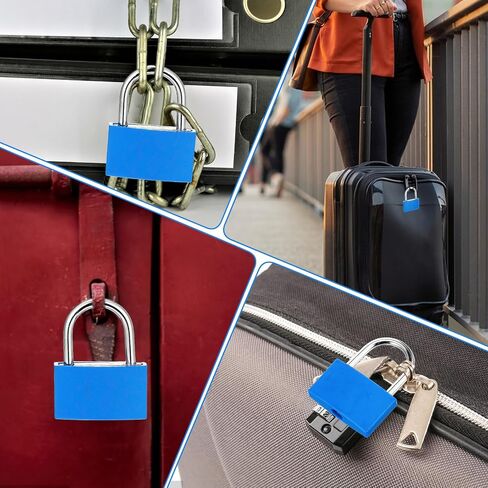2Pack Aluminum Locker Lock with Key, Large Pad Lock with 1.6inch Wide Lock Body, Waterproof Padlocks for Gym Locker, Shed, Gate, and Storage Unit in Saudi Arabia