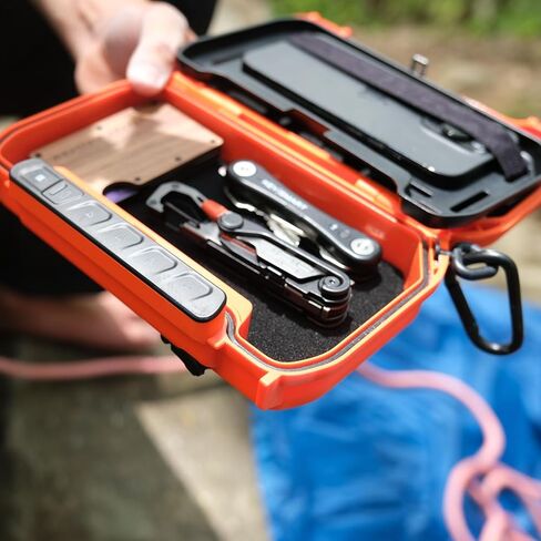 VAULTEK LifePod X Micro Weatherproof Electronic Lockbox Secure Travel Case Rugged Mini Portable Case with Backlit Keypad (Spark Blue) in Kuwait