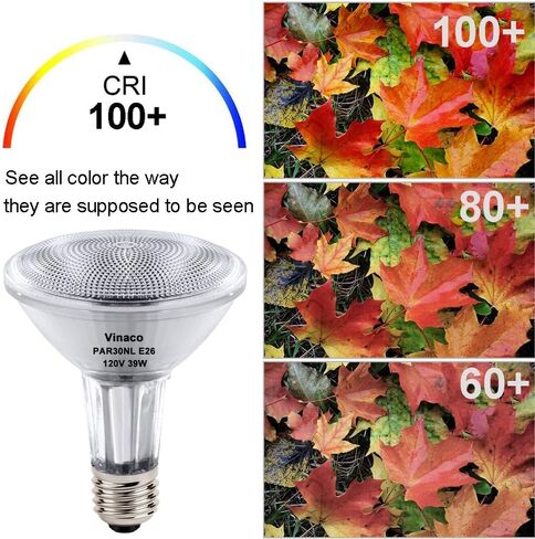 Vinaco PAR30 Long Neck Halogen 60W 120V, Long Lasting 6 Pack PAR30L Flood Light Bulb, PAR30 Dimmable, High Output 1000LM with PAR30 E26 Warm White 2800K Indoor Outdoor PAR30LN in Kuwait