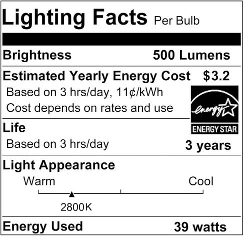 Vinaco PAR30 Long Neck Halogen 60W 120V, Long Lasting 6 Pack PAR30L Flood Light Bulb, PAR30 Dimmable, High Output 1000LM with PAR30 E26 Warm White 2800K Indoor Outdoor PAR30LN in Kuwait
