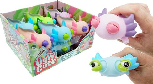 Ja-ru squeezy pop-eyes axolotl toy (وحدة واحدة متنوعة) قبيحة ألعاب أطفال قبيحة لطيئة الأطفال للبنين والبنات. تململ تململ الإجهاد السخيف تخفيف الإجهاد axolotls الشكل الحسي. 4747-1S in Kuwait