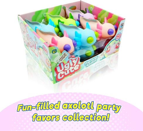 Ja-ru squeezy pop-eyes axolotl toy (وحدة واحدة متنوعة) قبيحة ألعاب أطفال قبيحة لطيئة الأطفال للبنين والبنات. تململ تململ الإجهاد السخيف تخفيف الإجهاد axolotls الشكل الحسي. 4747-1S in Kuwait