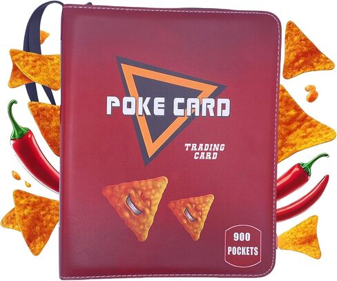 Trading Card Binder Album, 400 Pockets, 50 Removable Sleeves, 3-Ring Zipper, 4-Pocket Pages (Blue 400) in Saudi Arabia
