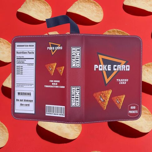 Trading Card Binder Album, 400 Pockets, 50 Removable Sleeves, 3-Ring Zipper, 4-Pocket Pages (Blue 400) in Saudi Arabia