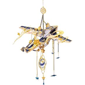 MU 3D Metal Puzzles Windbell Wind Chime D Model Kits Building for Adult and Teeners, Windchime Jigsaw Miniature DIY Sets, Birthday Gift in Kuwait