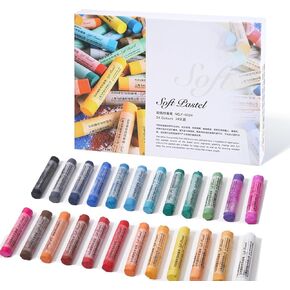 LIGHTWISH Artist Grade Soft Pastel, 72 Assorted Colors Pastel Sticks Smooth and High Adhesion, Pastel Chalk for Art, Craft, Coloring and Sketching