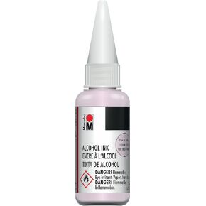 Marabu Alcohol Ink - Powder Pink - Softly Whisper Your Artistic Dreams into Life, Embracing The Delicate Hues of Innocence and Romance - 20ml Bottle