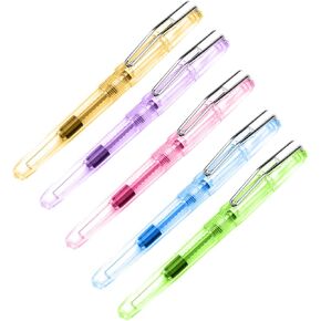 Nuobesty 5 PCS Calligraphy Brush Black Pen Water Color Brush Pens Fountain Pen أسود الحبر الأقل