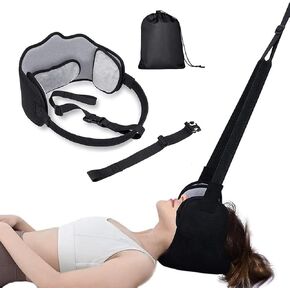 Neck Traction Device for Neck Pain Relief,Neck Stretcher Strap for Spine Chiropractic Decompression,Portable Storage Bag,Neck Chiropractor for Physical Therapy,Neck Strap for Neck Recovery