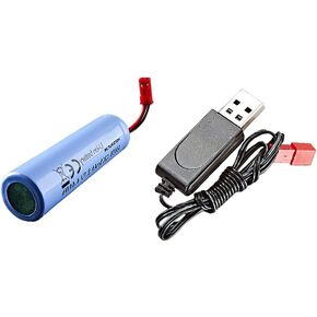 Bezgar RC Boat 3.7v 1200mAh بطارية مع كابل USB