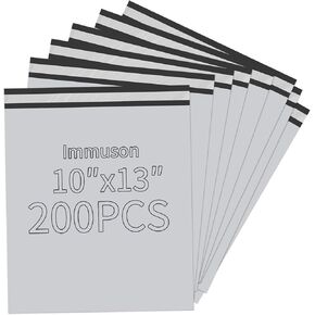 Poly Mailer 10x13 Inch 200 Pack,Shipping Bags for Business,Strong Adhesive Self-SealingBags,Waterproof Poly Bag for Clothing,Self-Sealing Envelopes Bags