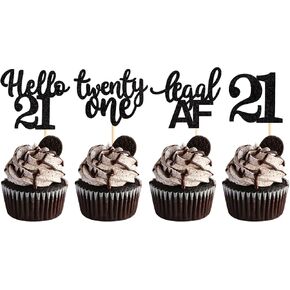 25 Pack Sweet 16th Cupcake Toppers Hello Sixteen 16 Vintage 2009 Happy 16th Birthday Cupcake.