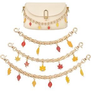 سلسلة حقيبة PANDAHALL PH مع المعلقات ، حزام موسع محفظة مع استبدال سحر المينا لحقيبة الكتف Crossbody