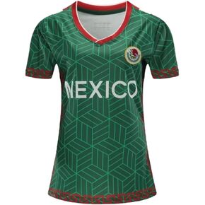 Green Mexico Flag Sports Athletic Women Jersey Shirt