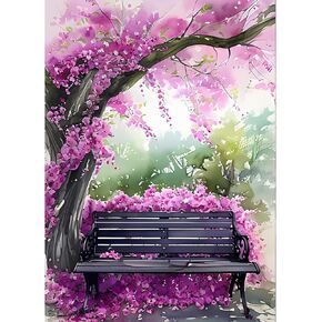 GDYEEH DIY 5D PINK FLOY FLOINE مجموعات فن الماس ، مقاعد كاملة الجولة مثقاب اللوحة المظلمة الماس ، صورة فنية الرسم الماسي ، حرفة للمبتدئين ، ديكور الجدار المنزلي 12x16inch