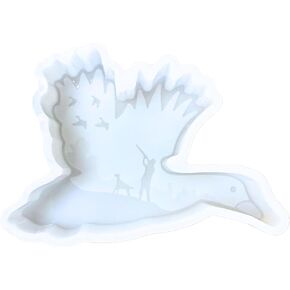 Duck Hunting Car Freshie Silicone Mold 2.75 x 4.25 x0.8" Hunter Manly Mallard Call Pheasant Heat Tolerant Oven Safe Bake 450 F for Scented Aroma Beads
