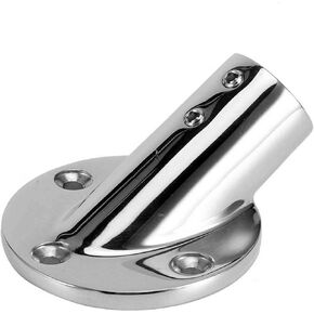 22mm/25/32mm Marine 316 Stainless Steel Tube Pipe Deck Handrail Rail Fitting Stanchion Round Base Mount Boat Accessories
