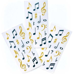 Paper House Productions Sticky Pix Piano Recital Set of 2 Foil Accent Washi Tape Rolls for Scrapbooking and Crafts