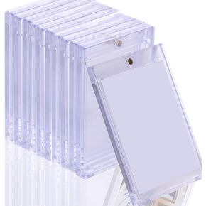 35pt Magnetic Card Holder for Trading Cards, 20 Pack Baseball Cards Protectors Hard Plastic for Collectible Sports Cards Acrylic Display Card Cases Fit 2.5x3.5in (Clear)