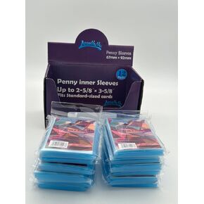 Penny Card Sleeves, 2-5/8 x 3-5/8'' Soft Protective Sleeves, Ultra Clear Baseball Card Sleeves, Soft Card Protectors for Trading Cards (1200 Count)