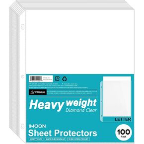Heavyweight Protectors, High Transparency, Heavy Duty Sleeves for 3 Ring Binders, 8.5x11 Inch, 50-Pack (SP1316) in Saudi Arabia
