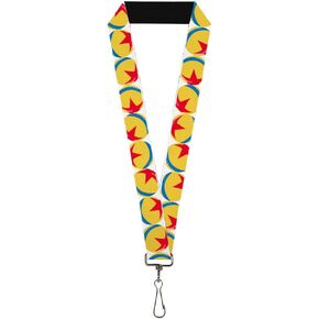 Lanyard Disney Pixar Luxo Ball كرر أبيض أصفر أزرق أحمر