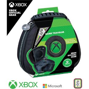 Game Traveler Xbox System X/S Controller Case - Licensed and Tested by Xbox, Hard Shell Ballistic Nylon Case, Securely Holds Your System X/S Controller, Mesh Pocket Holds Charge Cable and Extra Controller Cable